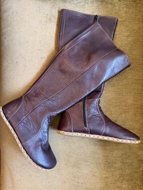 Nefes tall leather minimal boots